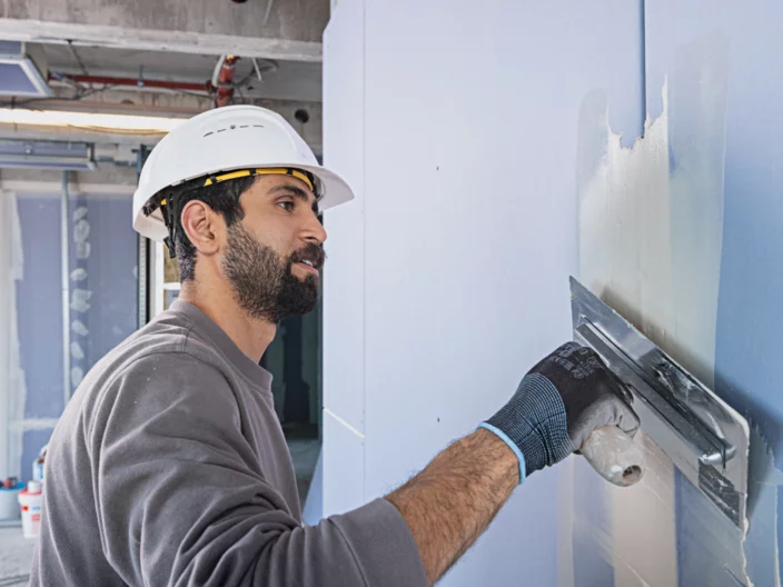 Detalle técnico de aislamiento acústico de paredes y techos